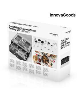imagem de Talheres de Aço Inoxidável Cook D'Lux InnovaGoods (72 Peças)8