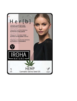 imagem de Iroha Cannabis Tissue Face Máscara  Nourishing & Relaxing1
