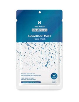 imagem grande de Máscara Facial Hidratante Aqua Boost Máscara Beauty Treats 25ml 1