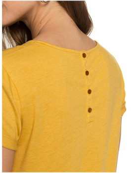 imagem grande de T-Shirt Roxy Senhora Call It Dreaming Amarelo3