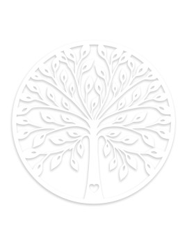 imagem grande de Decoração Parede Madeira Àrvore Felicidade Branca1