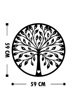 imagem de Decoração Parede Madeira Àrvore Felicidade Branca3