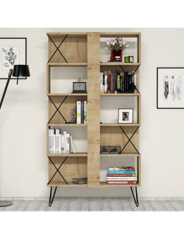 imagem de Extra Study Desk & Bookshelf Oak and Black4