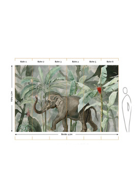 imagem grande de Mural Elefanten Sichtung 3