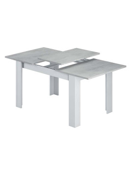 imagem de Mesa de Refeição Extensível Cinza e Branco3