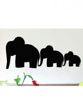 imagem de Autocolante Elefantes Preto1
