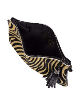 imagem de Mala Tiracolo Ermine Preto E Tigre5