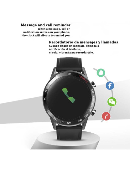 imagem de Smartwatch T23 c/ Termómetro Corporal, Tensão, O2 e Multidesportivo cinza5