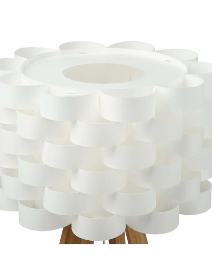 imagem de Candeeiro De Pé Perfeito Para Decoração Em Bambu Branco/D. 50 X H. 150Cm2