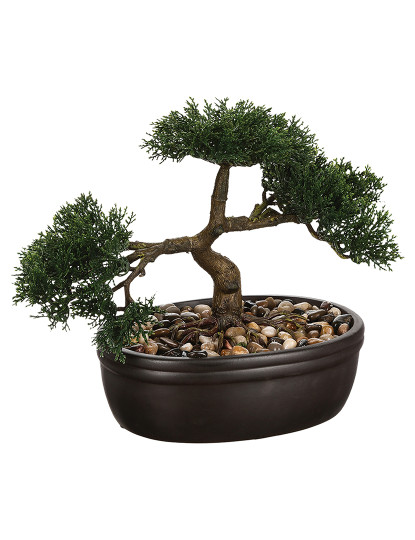 imagem de Bonsai Artificial Em Vaso De Cerâmica Altura 23 Instinto Natural1