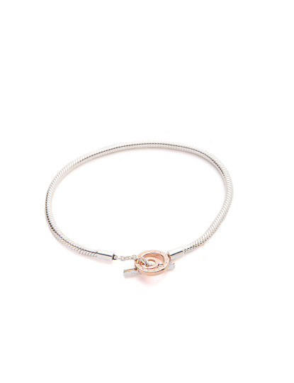 imagem de Pulseira Pandora Signature Prateado / Rosa1