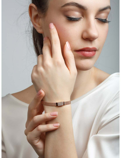 imagem de Pulseira Senhora Dourado Rosa4