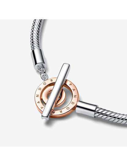 imagem de Pulseira Pandora Signature Prateado / Rosa3