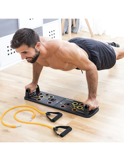 imagem de Prancha de flexões push-up com fitas de resistência de guia de exercícios Pulsher InnovaGoods1