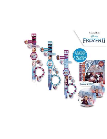 imagem de Conjunto Acessórios Com Relógio Frozen 2 - Sortido1