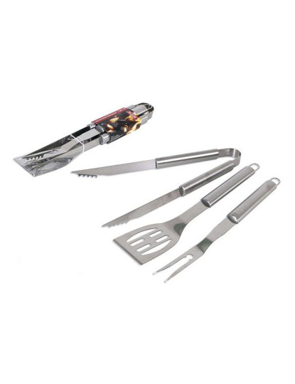 imagem de Utensílios para Barbecue 3 Pcs Prateado1