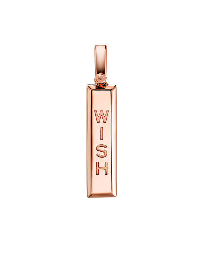 imagem de Pendente Wish Charm Dourado Rosa1