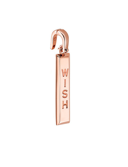 imagem de Pendente Wish Charm Dourado Rosa2