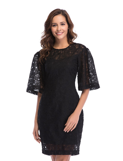 imagem de Vestido Curto Senhora Preto4