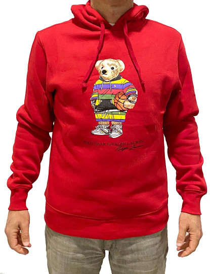 imagem de Hoodie Homem Vermelho Logotipo Urso 1