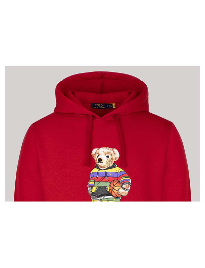imagem de Hoodie Homem Vermelho Logotipo Urso 3