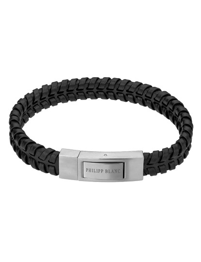 imagem de Pulseira Andreas  Homem Preto e Prateado1