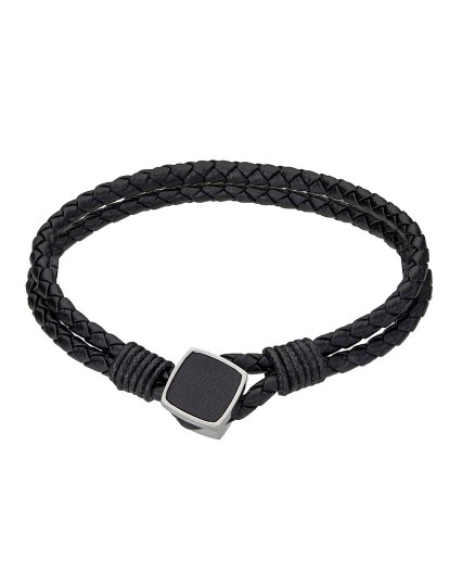 imagem de Pulseira Martin  Homem Preto e Prateado1