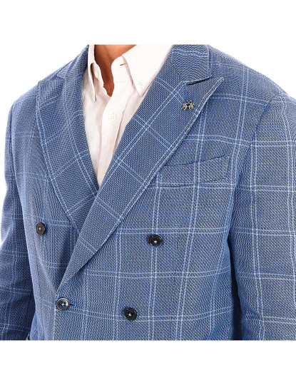 imagem de Blazer American Homem Xadrez Azul2