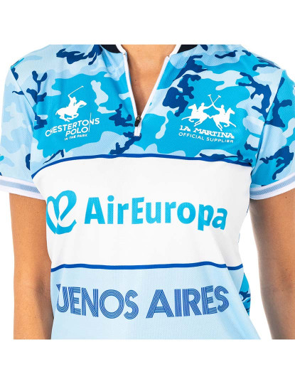 imagem de Pólo Senhora Branco-azul camuflagem3