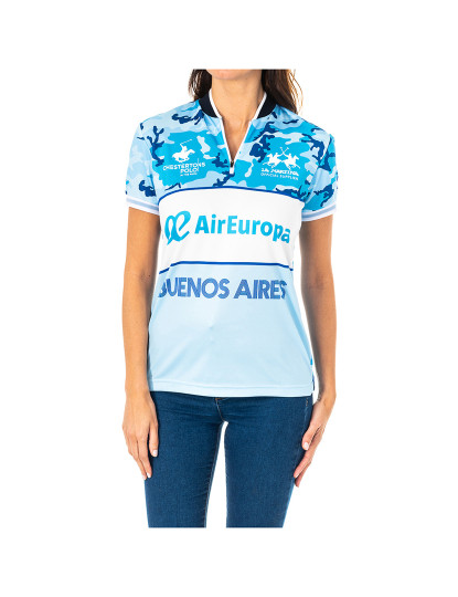 imagem de Pólo Senhora Branco-azul camuflagem1