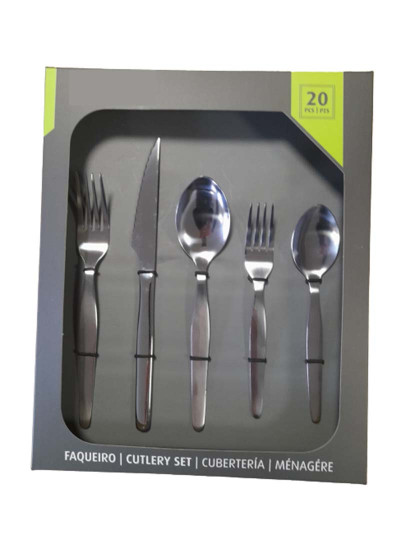 imagem de Faqueiro 20-Pcs Liso Faca Bife 3Mm1