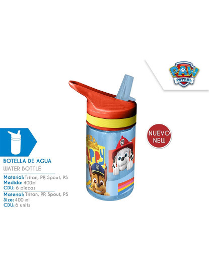 imagem de Garrafa 400 Ml Paw Patrol2