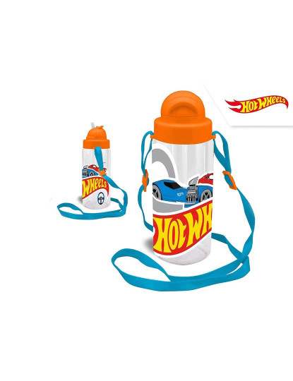 imagem de Garrafa Tritan Com Pega 500Ml Hotwheels 12X11