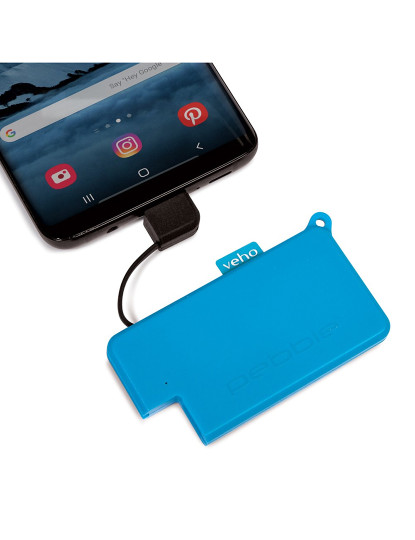 imagem de Veho Pokket 1000mah keyring sized powerbank - Blue5