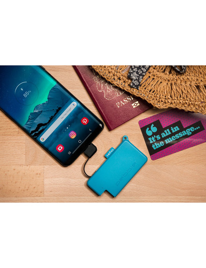 imagem de Veho Pokket 1000mah keyring sized powerbank - Blue7