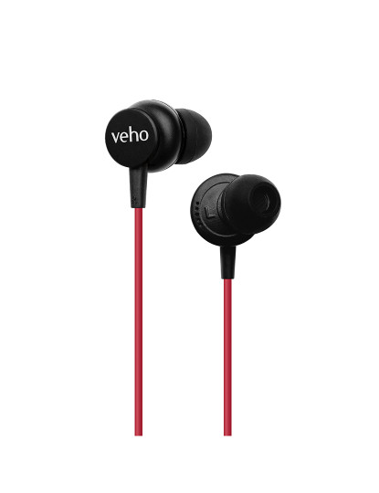 imagem de Veho Z3 wired earphones with mic - Red1