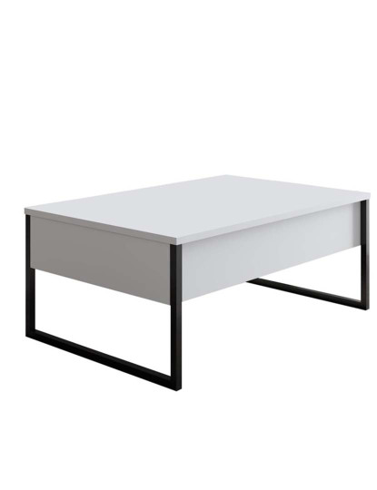 imagem de Mesa Centro Luxe Branco Preto2