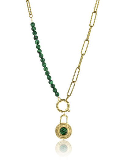 imagem de Colar de Senhora Dourado, verde2