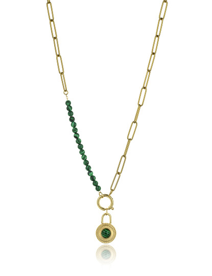 imagem de Colar de Senhora Dourado, verde1