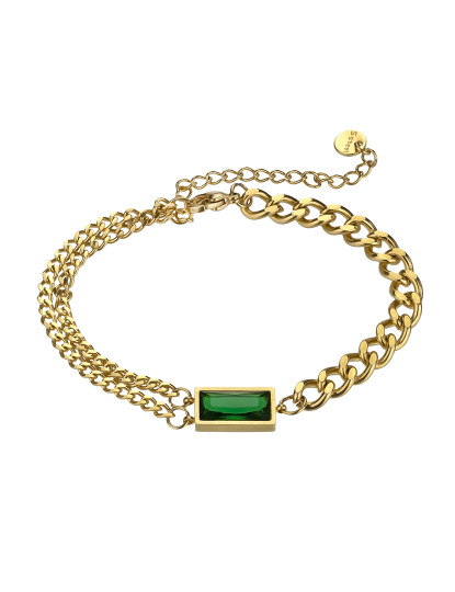 imagem de Pulseira de Senhora Dourado, verde1