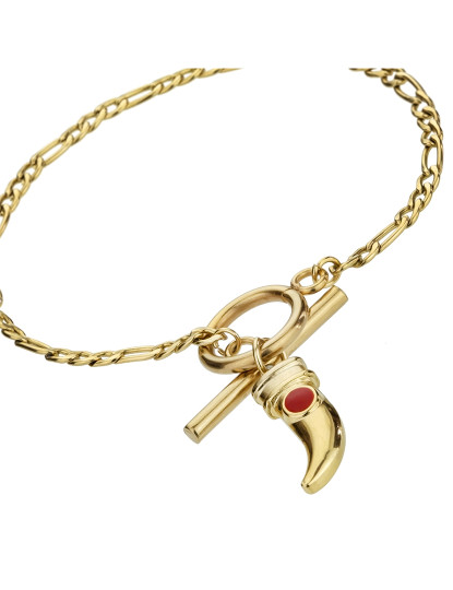 imagem de Pulseira de Senhora Dourado, vermelho2