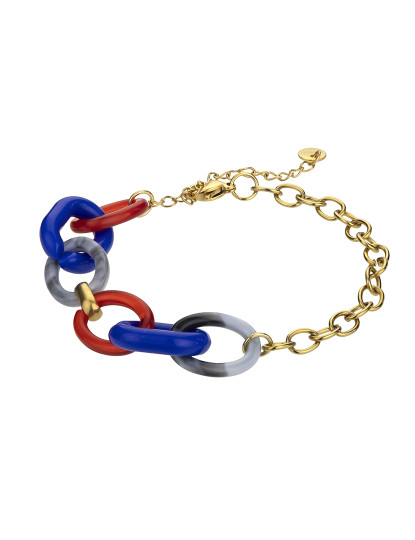 imagem de Pulseira de Senhora Dourado, azul, vermelho, cinza1