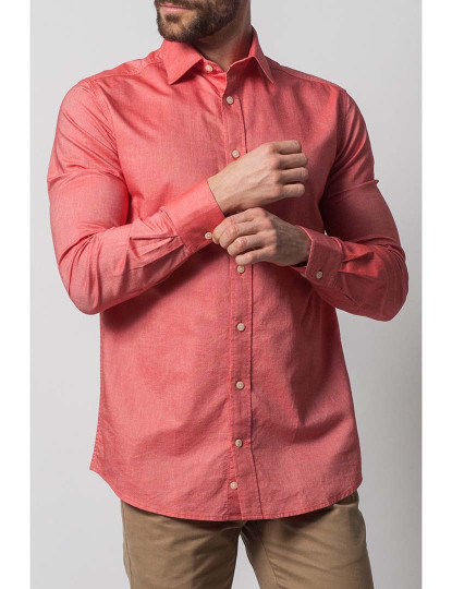 imagem de Camisa Oxford Cintada Coral1