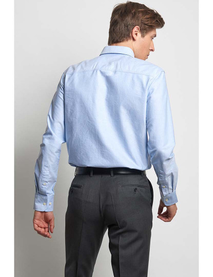 imagem de Camisa Oxford Cintada Azul Claro2