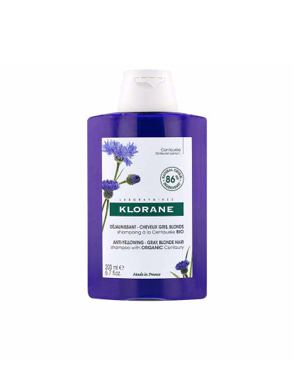 imagem de Champô A La Centaurea Bio Antiamarilleo Cabelo Gris Y Rubio 200 Ml1