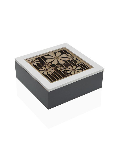 imagem de Caixa para Infusões Versa Madeira MDF 20 x 7 x 20 cm Bloemen2