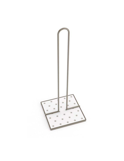 imagem de Suporte para Rolos de Papel de Cozinha Versa Estrelas Metal Aço Madeira MDF (16,5 x 31 x 13 cm)1