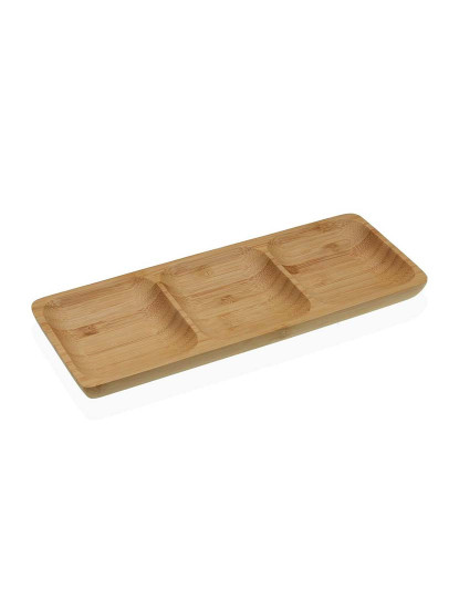 imagem de Tabuleiro de aperitivos Versa Bambu 10 x 2 x 26 cm1