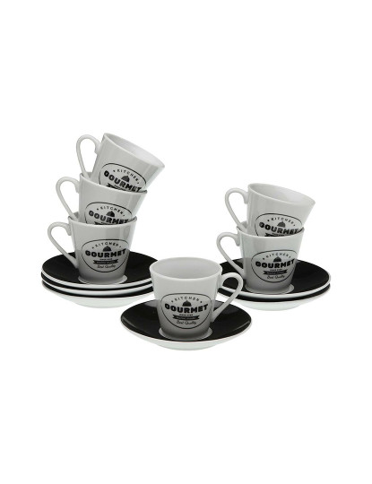 imagem de Conjunto de 6 Chávenas com Prato Versa Gourmet Porcelana1