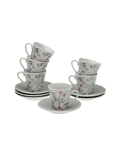 imagem de Conjunto de 6 Chávenas com Prato Versa Caprice Porcelana1